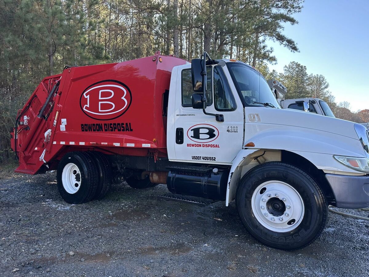 Bowdon Disposal truck serving West Georgia